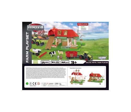 WOOPIE Zestaw Farma Zagroda Traktory + Figurki 42 el.