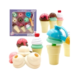 WOOPIE Zestaw do Robienia Lodów Układanka Lodziarnia 15 el.