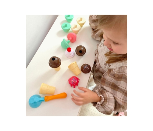 WOOPIE Zestaw do Robienia Lodów Układanka Lodziarnia 15 el.