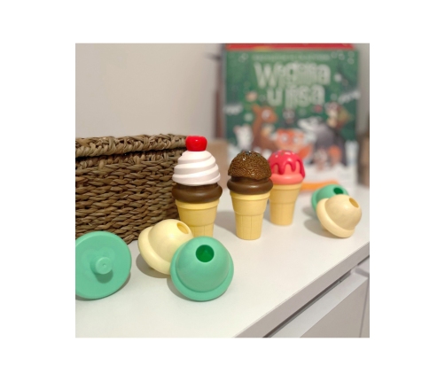 WOOPIE Zestaw do Robienia Lodów Układanka Lodziarnia 15 el.