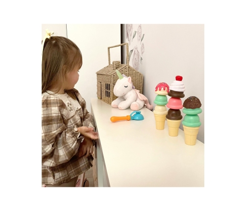 WOOPIE Zestaw do Robienia Lodów Układanka Lodziarnia 15 el.