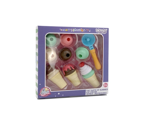 WOOPIE Zestaw do Robienia Lodów Układanka Lodziarnia 15 el.