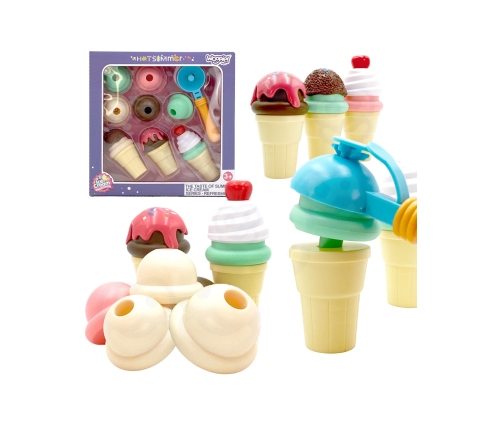 WOOPIE Zestaw do Robienia Lodów Układanka Lodziarnia 15 el.