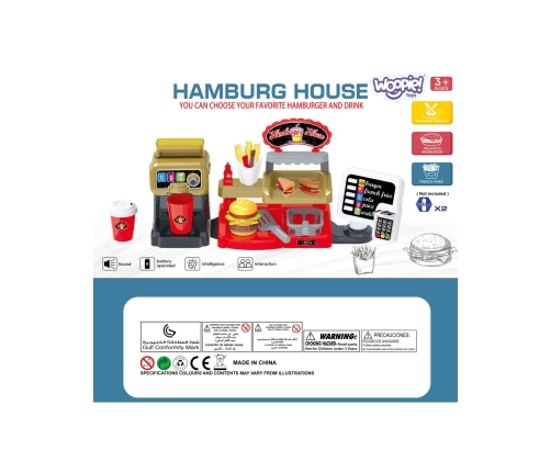 WOOPIE Fast Food XXL ar kasi un dzērienu dozatoru