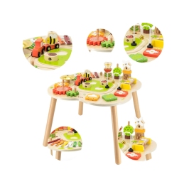 VIGA PolarB Stół Stolik Edukacyjny Aktywności Piramidka Cymbałki Sensoryka Montessori