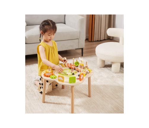 VIGA PolarB Stół Stolik Edukacyjny Aktywności Piramidka Cymbałki Sensoryka Montessori