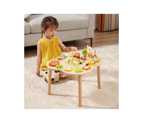 VIGA PolarB Stół Stolik Edukacyjny Aktywności Piramidka Cymbałki Sensoryka Montessori