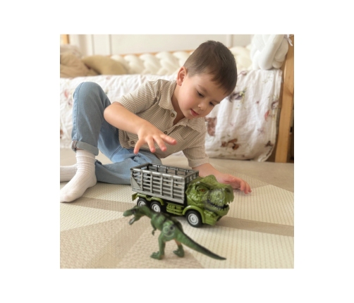 WOOPIE Samochód Zdalnie Sterowany RC Dinozaur Zielony + Figurka