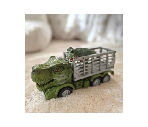 WOOPIE Samochód Zdalnie Sterowany RC Dinozaur Zielony + Figurka