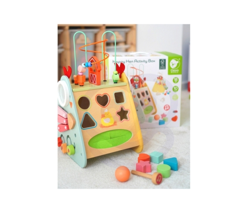 CLASSIC WORLD Kostka Montessori 10w1 Szczęśliwa Farma XXL