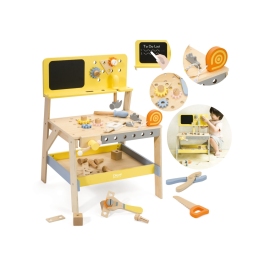 CLASSIC WORLD Drewniany Warsztat Narzędziowy z Tablicą Kredową 27 el. CLASSIC WORLD Drewniany Warsztat Narzędziowy z Tablicą Kredową 27 el.