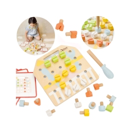 CLASSIC WORLD Wooden Manipulative Board Logic Puzzle CLASSIC WORLD Wooden Manipulative Board Logic Puzzle