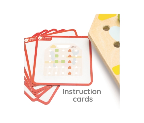 CLASSIC WORLD Wooden Manipulative Board Logic Puzzle