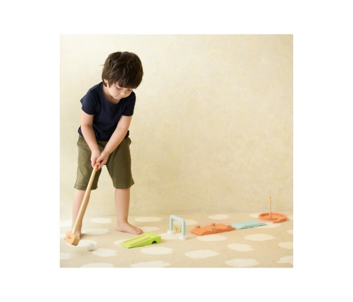 CLASSIC WORLD Drewniany Zestaw do Gry w Golfa Różne Przeszkody