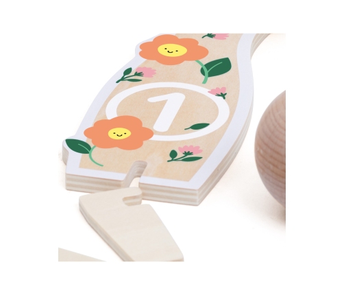 CLASSIC WORLD Wooden Bowling Game for Children 6 pcs + Ball