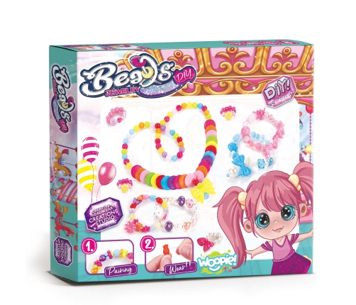 WOOPIE ART&FUN Zestaw do Robienia Biżuterii Bransoletek Wisiorków Pierścionków