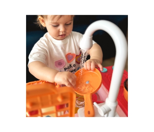 WOOPIE Zlewozmywak 2w1 Kuchnia dla Dzieci Różowa