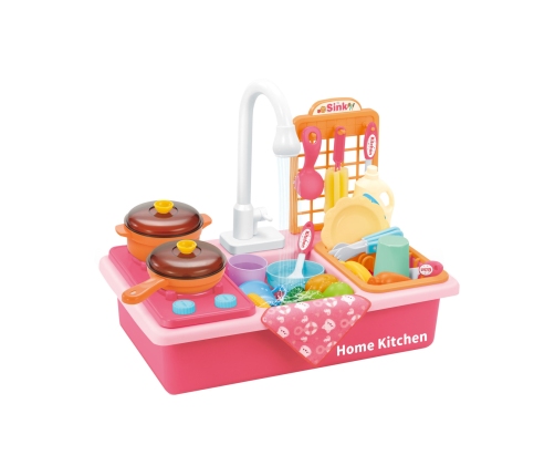 WOOPIE Zlewozmywak 2w1 Kuchnia dla Dzieci Różowa