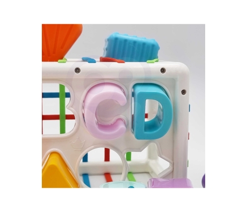 WOOPIE BABY Elastyczna Kostka Sensoryczna Sorter dla Dzieci Kolorowe Kształty Alfabet 15 el.