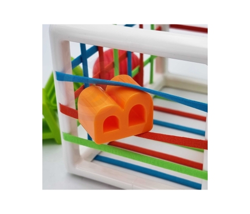 WOOPIE BABY Elastyczna Kostka Sensoryczna Sorter dla Dzieci Kolorowe Kształty Alfabet 15 el.