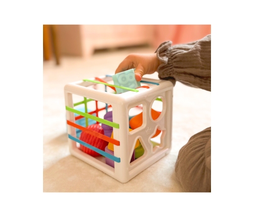 WOOPIE BABY Elastyczna Kostka Sensoryczna Sorter dla Dzieci Kolorowe Kształty 11 el.