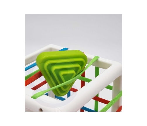 WOOPIE BABY Elastyczna Kostka Sensoryczna Sorter dla Dzieci Kolorowe Kształty 11 el.