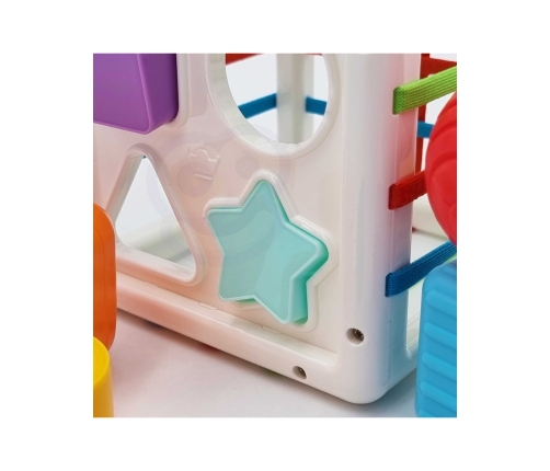 WOOPIE BABY Elastyczna Kostka Sensoryczna Sorter dla Dzieci Kolorowe Kształty 11 el.
