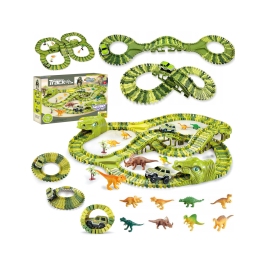 WOOPIE Tor Samochodowy XXL Dinozaury 240 el.