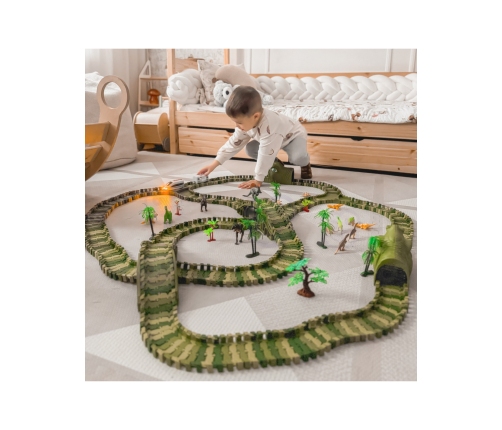 WOOPIE Tor Samochodowy XXL Dinozaury 240 el.