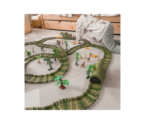 WOOPIE Tor Samochodowy XXL Dinozaury 240 el.