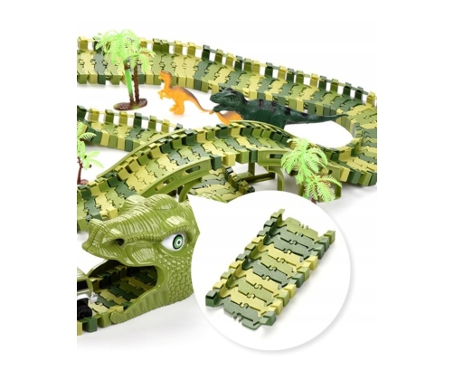 WOOPIE Tor Samochodowy XXL Dinozaury 240 el.