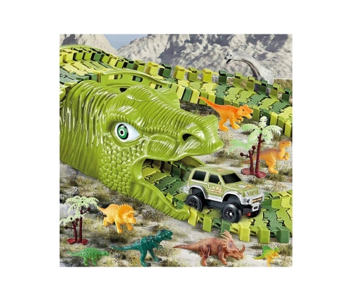 WOOPIE Tor Samochodowy XXL Dinozaury 240 el.