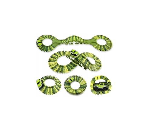 WOOPIE Tor Samochodowy XXL Dinozaury 240 el.