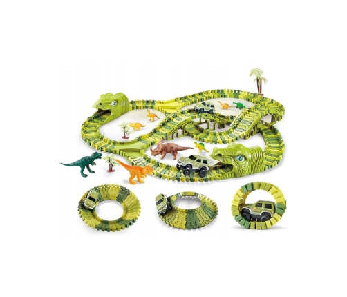 WOOPIE Tor Samochodowy XXL Dinozaury 240 el.