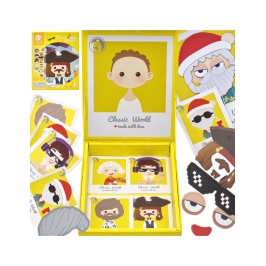 CLASSIC WORLD Układanka Magnetyczna Moda Zdjęcia Chłopcy 32 el.