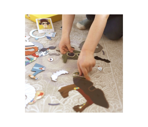 CLASSIC WORLD Układanka Magnetyczna Moda Zdjęcia Chłopcy 32 el.