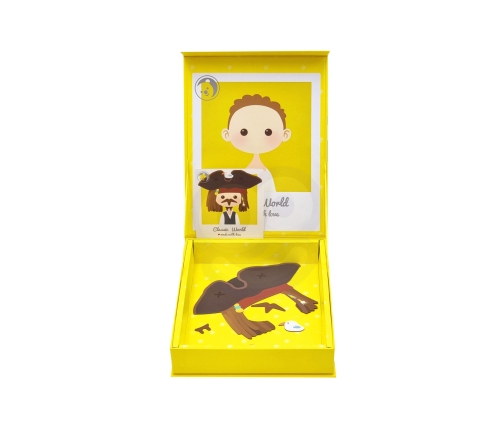 CLASSIC WORLD Układanka Magnetyczna Moda Zdjęcia Chłopcy 32 el.