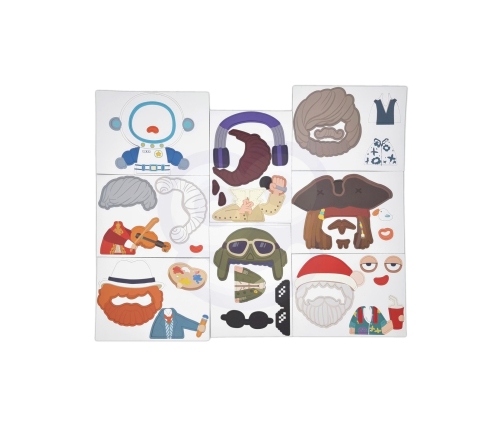 CLASSIC WORLD Układanka Magnetyczna Moda Zdjęcia Chłopcy 32 el.