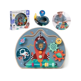 CLASSSIC WORLD Tablica Manipulacyjna Wielofunkcyjna 6w1 Rakieta CLASSSIC WORLD Tablica Manipulacyjna Wielofunkcyjna 6w1 Rakieta