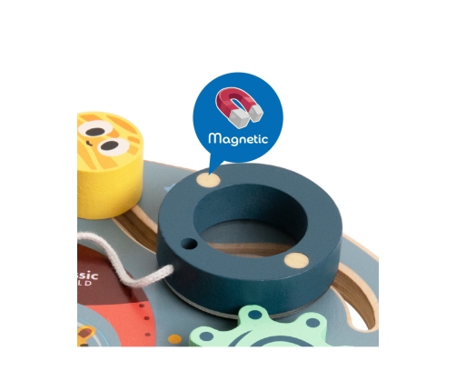 CLASSSIC WORLD Tablica Manipulacyjna Wielofunkcyjna 6w1 Rakieta