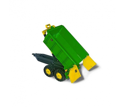 Rolly Toys duża Dwuosiowa Przyczepa John Deere Wywrotka