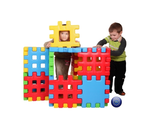 WOOPIE Klocki Edukacyjne Wafle Ogrodzenie Domek