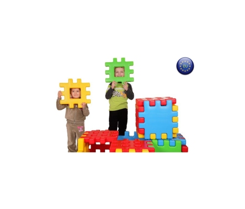 WOOPIE Klocki Edukacyjne Wafle Ogrodzenie Domek