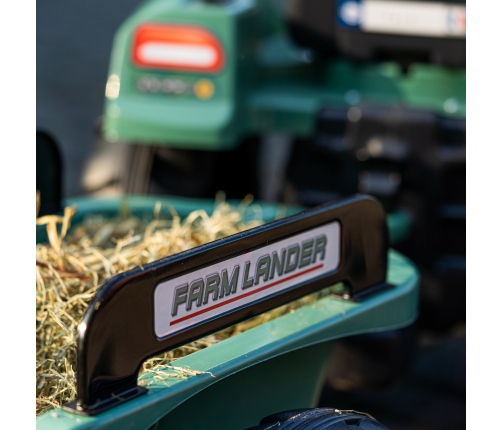 Traktors ar pedāļiem ar piekabi FALK Landini Green