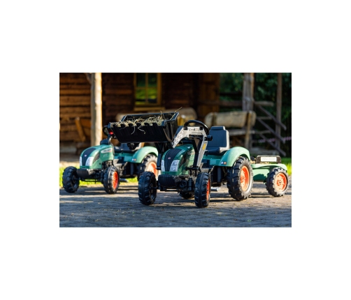 Трактор с педалями с прицепом FALK Landini Green