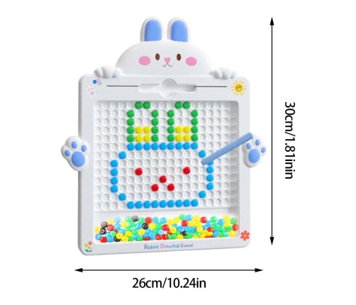WOOPIE Tablica Magnetyczna dla Dzieci Montessori MagPad Królik