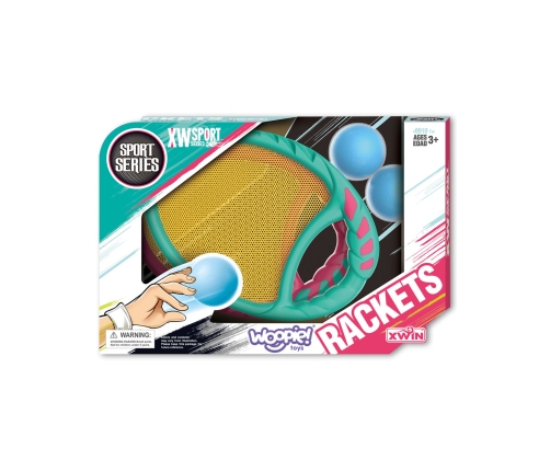 WOOPIE Gra Zręcznościowa CATCH BALL 2 Paletki + 2 Piłki