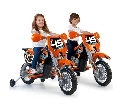 Bērnu elektro motocikls FEBER Cross Yellow