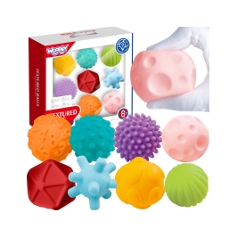 WOOPIE BABY Klocki Sensoryczne do Ściskania 8 el.