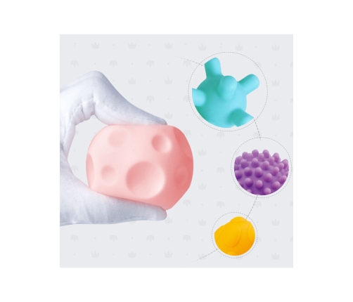 WOOPIE BABY Klocki Sensoryczne do Ściskania 8 el.